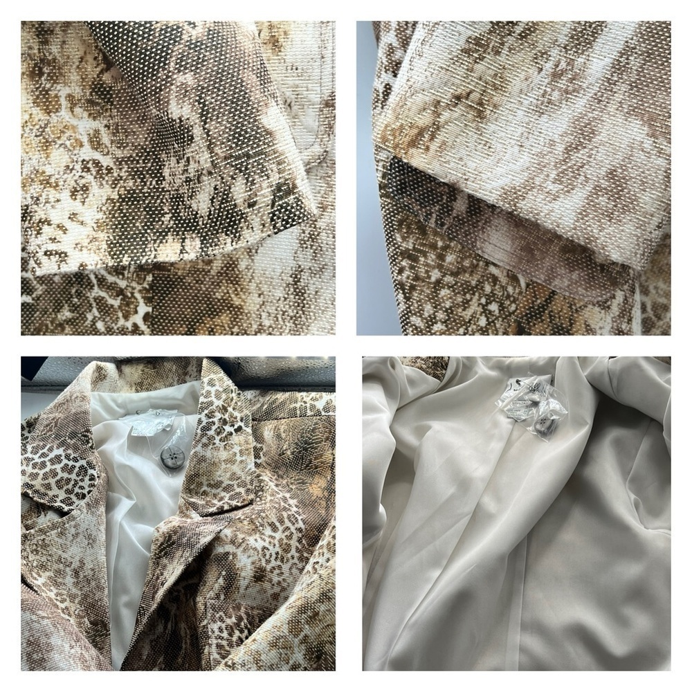 Joseph Ribhoff Snake Print Jacket Size 14 - Picture 4 of 15